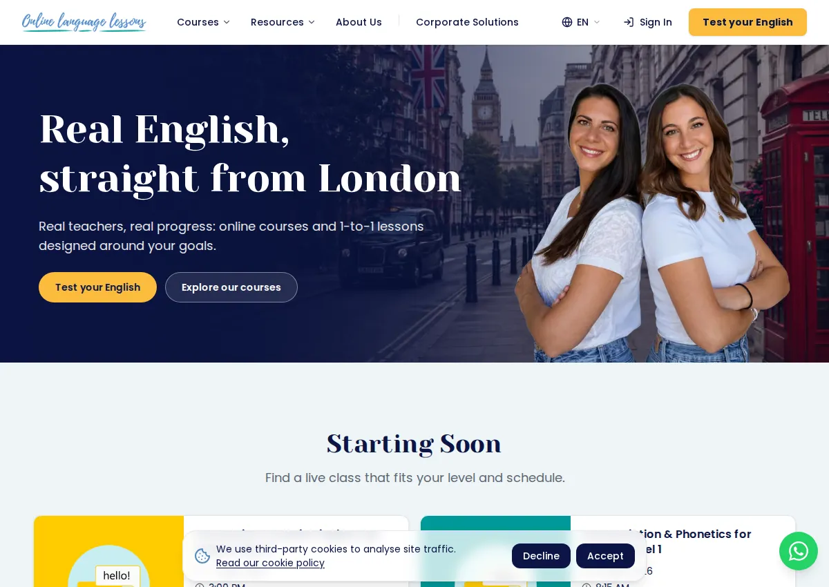 Store homepage