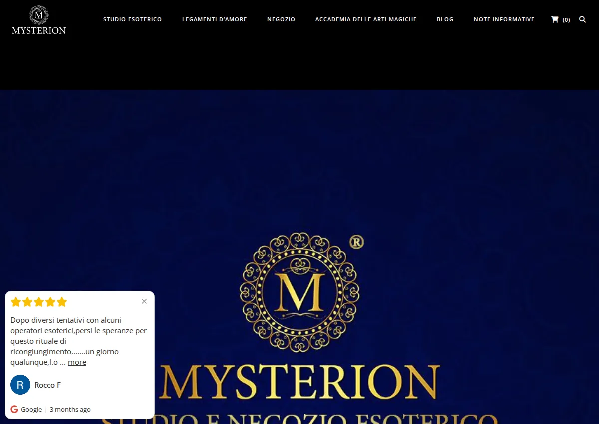 Store homepage
