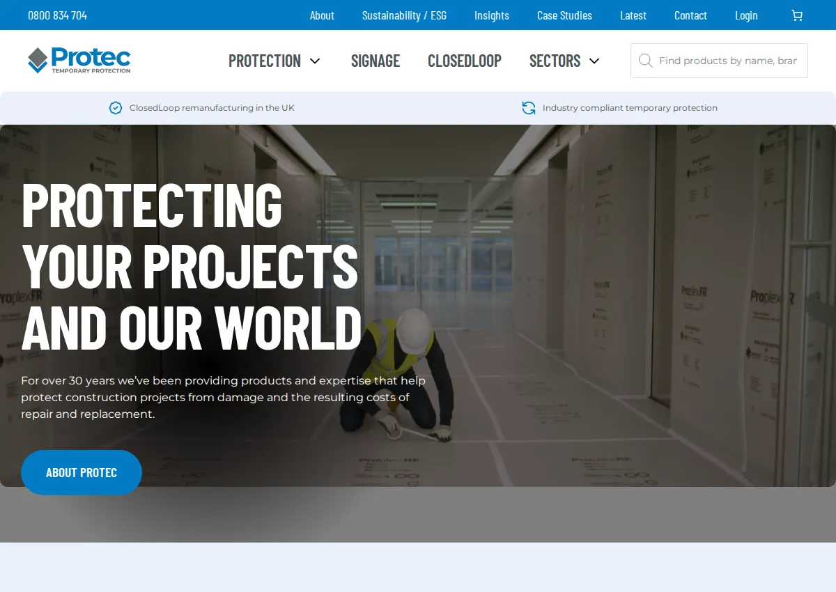 Store homepage