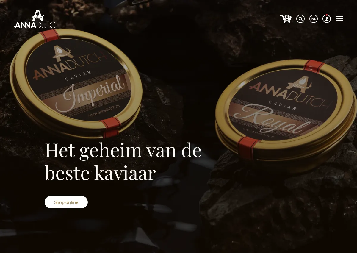 Store homepage