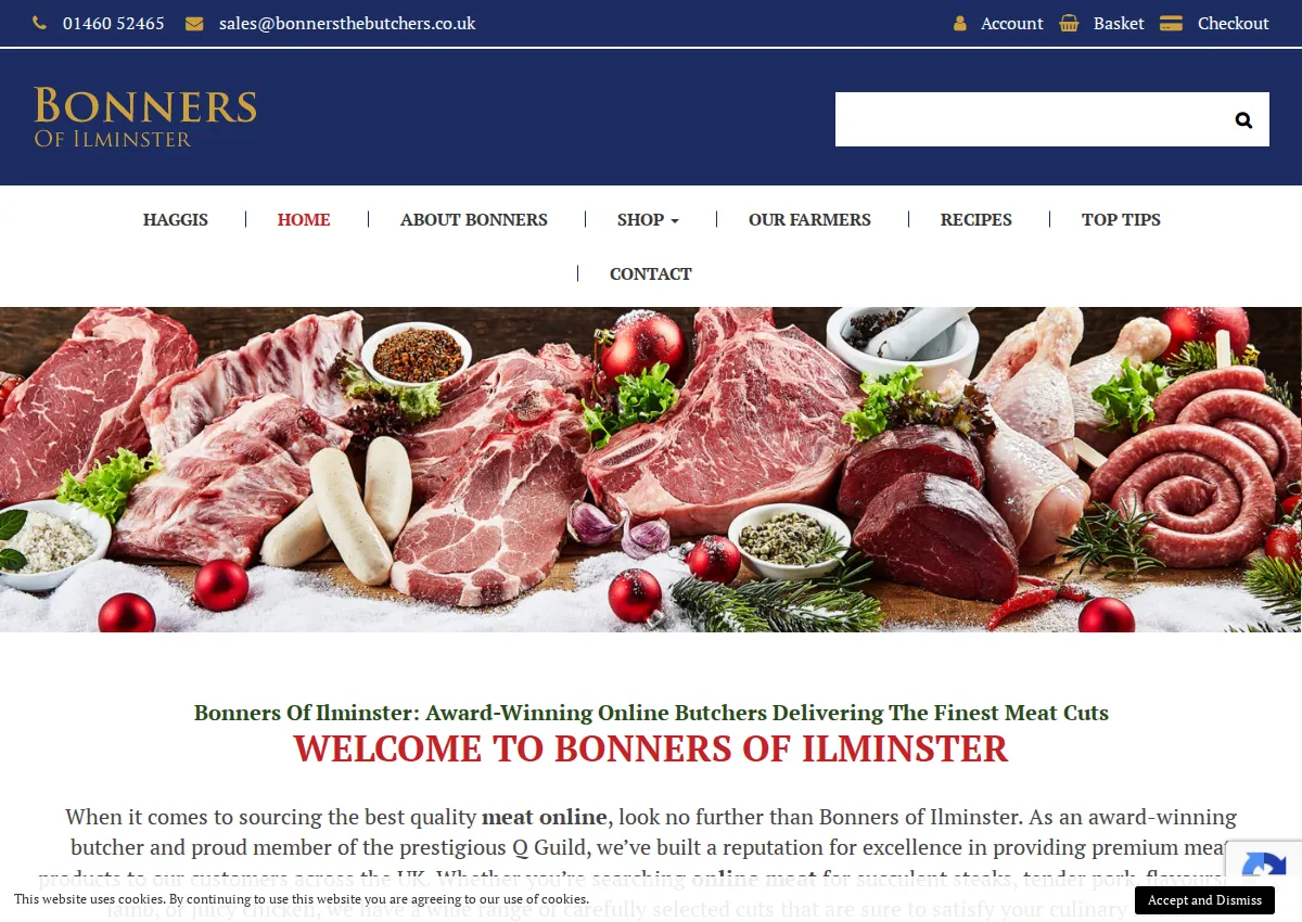 Store homepage