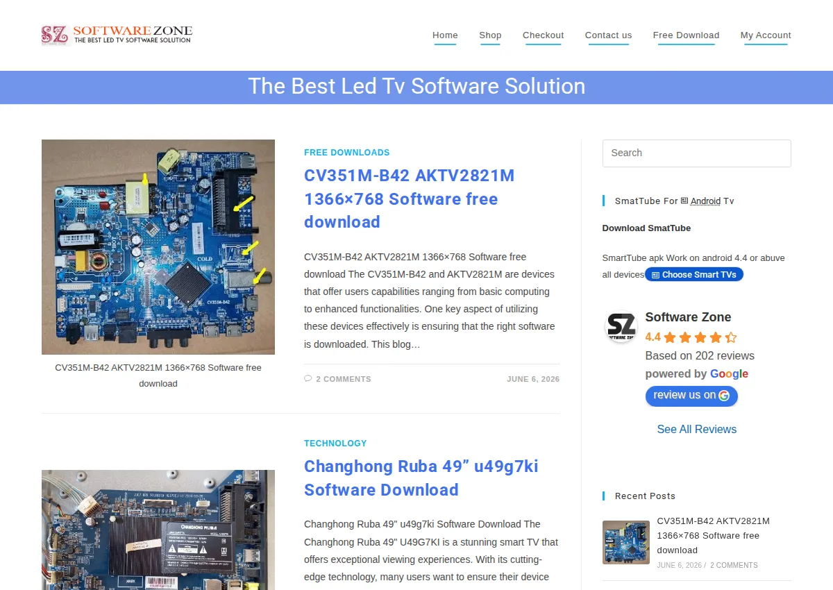 Store homepage