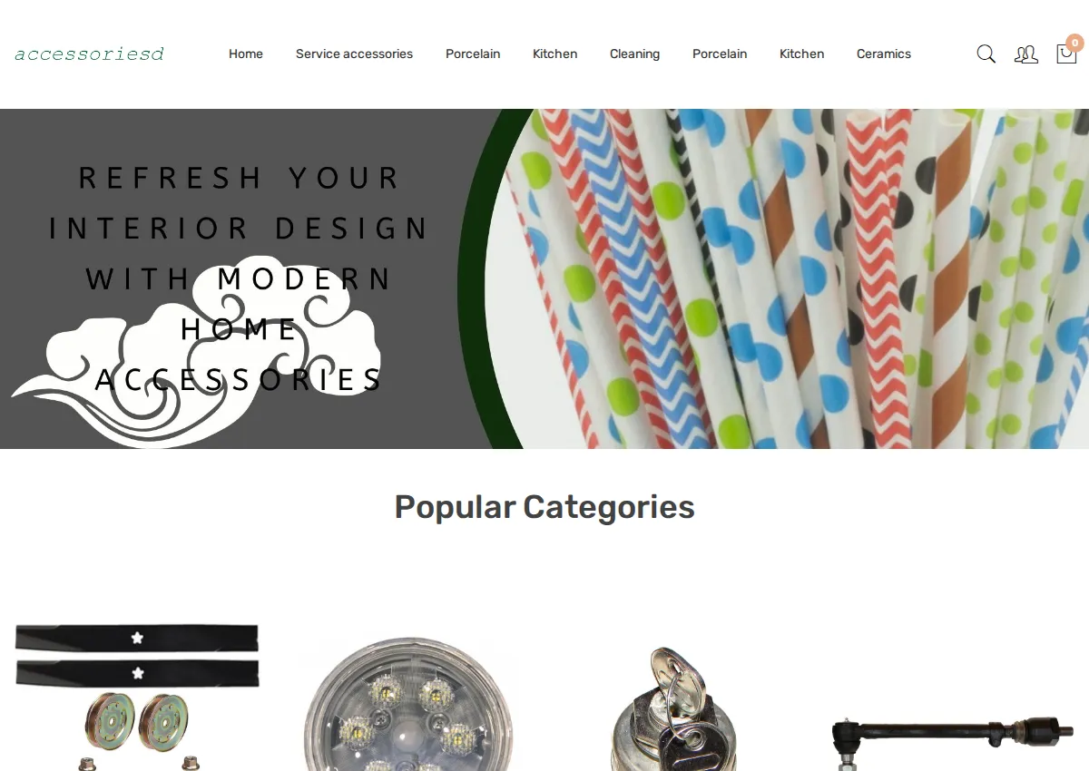 Store homepage