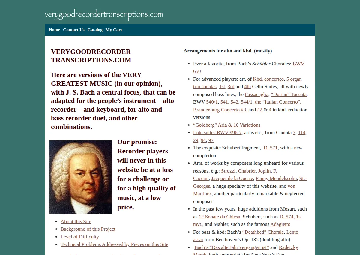 Store homepage