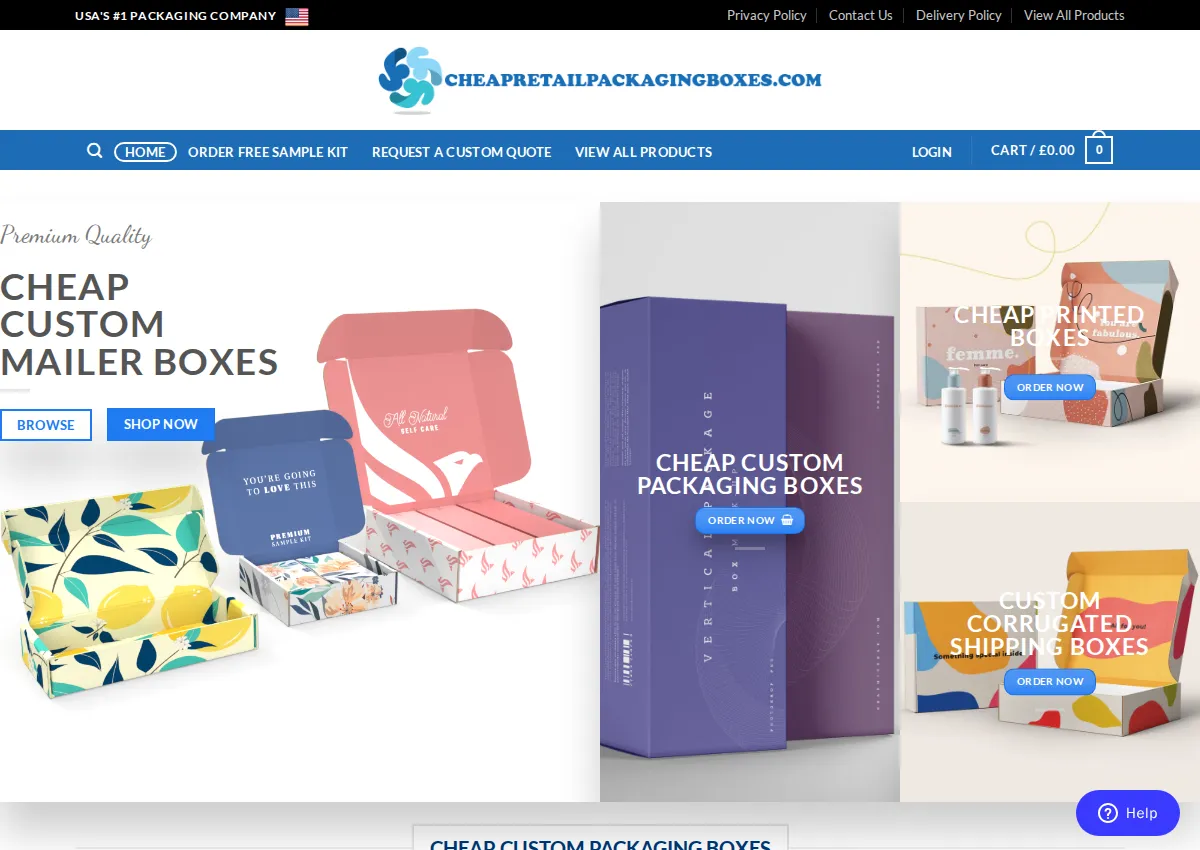 Store homepage