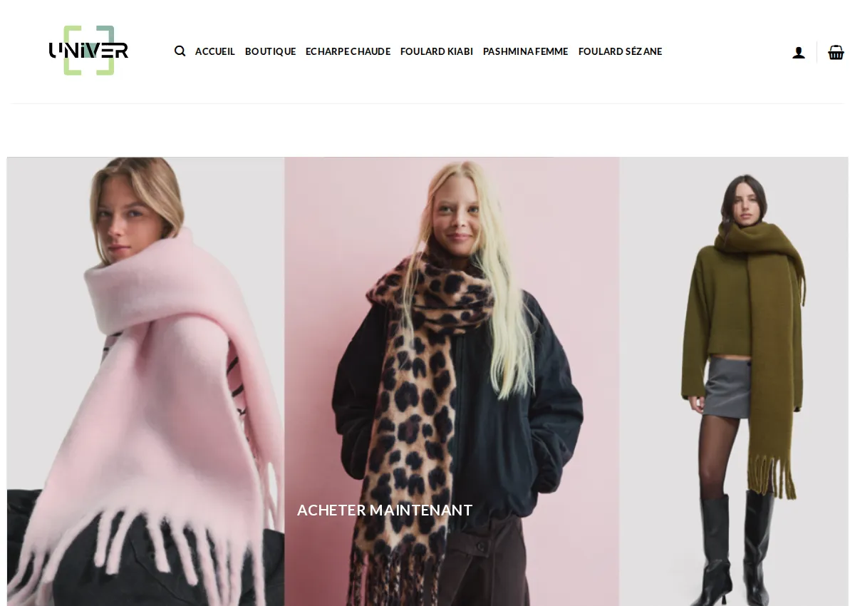 Store homepage