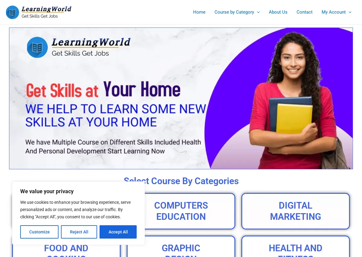 Store homepage