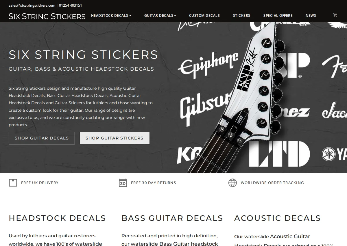Store homepage