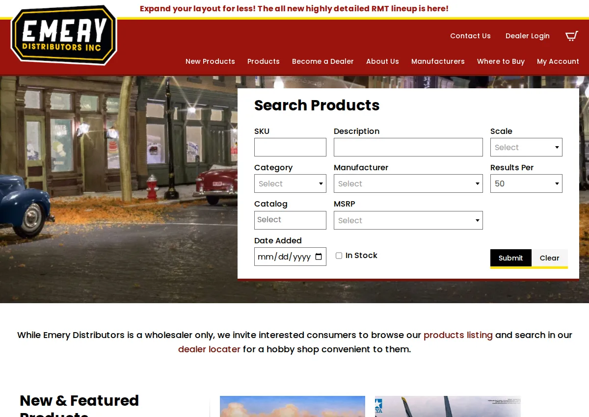 Store homepage