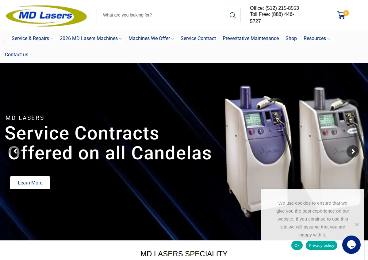 Store homepage