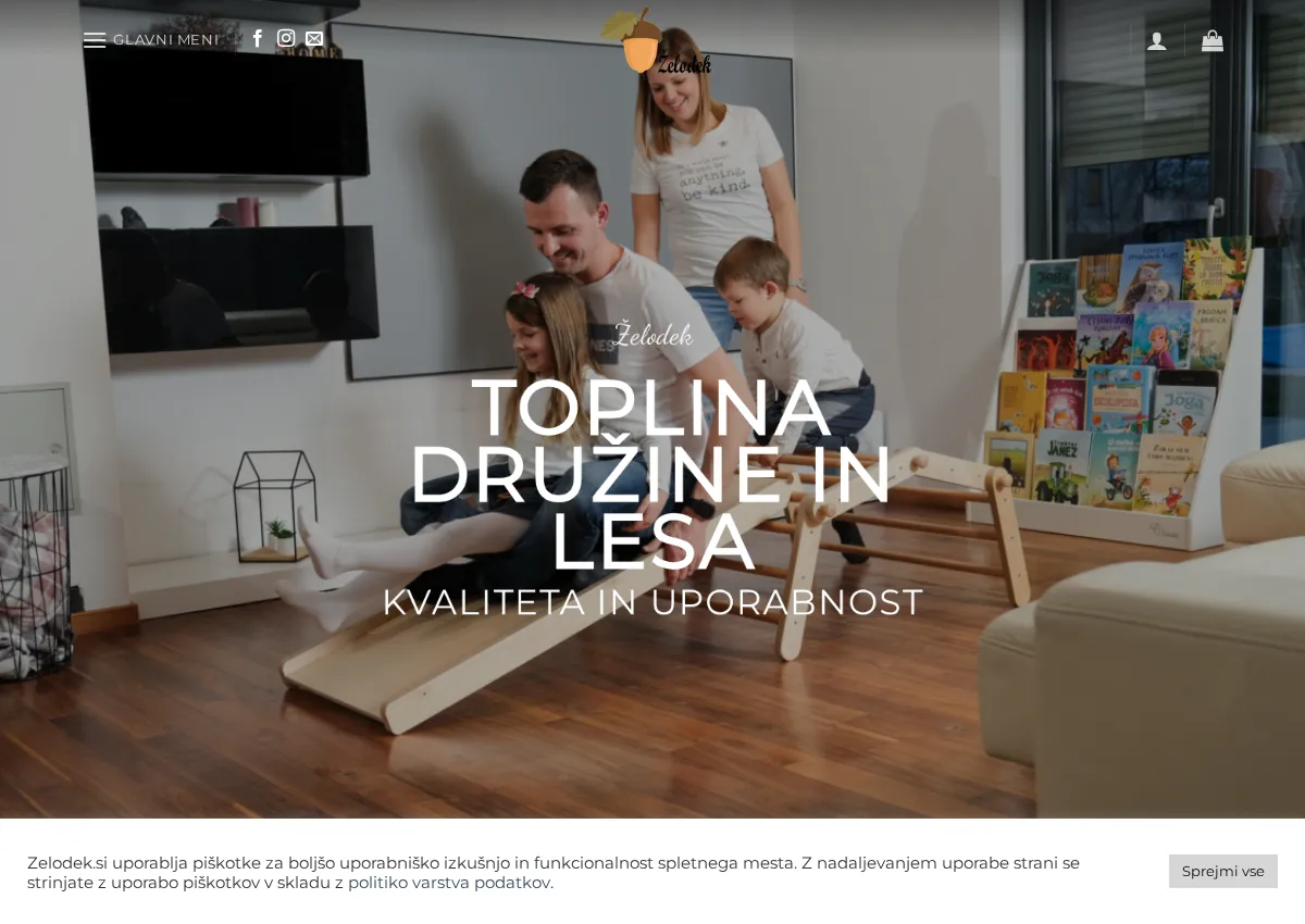 Store homepage