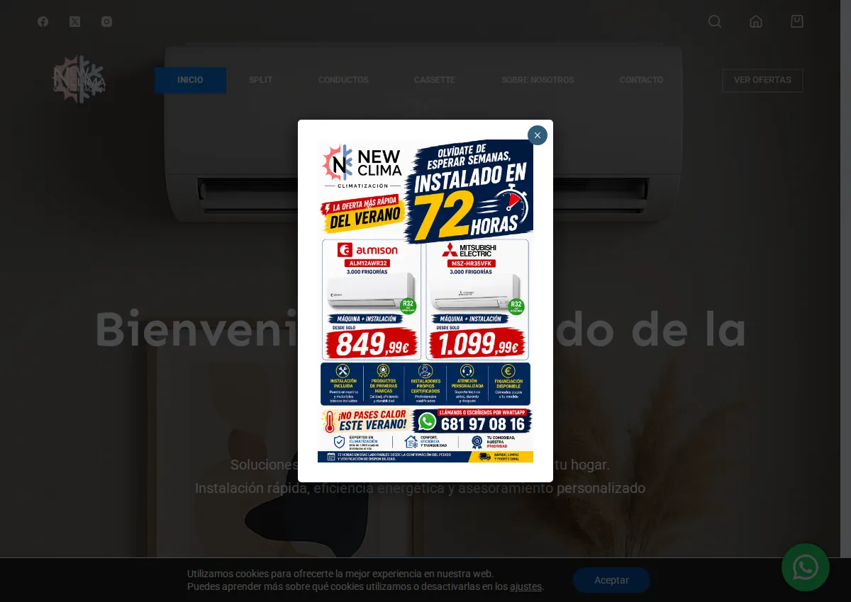 Store homepage