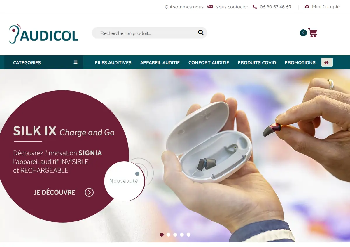 Store homepage