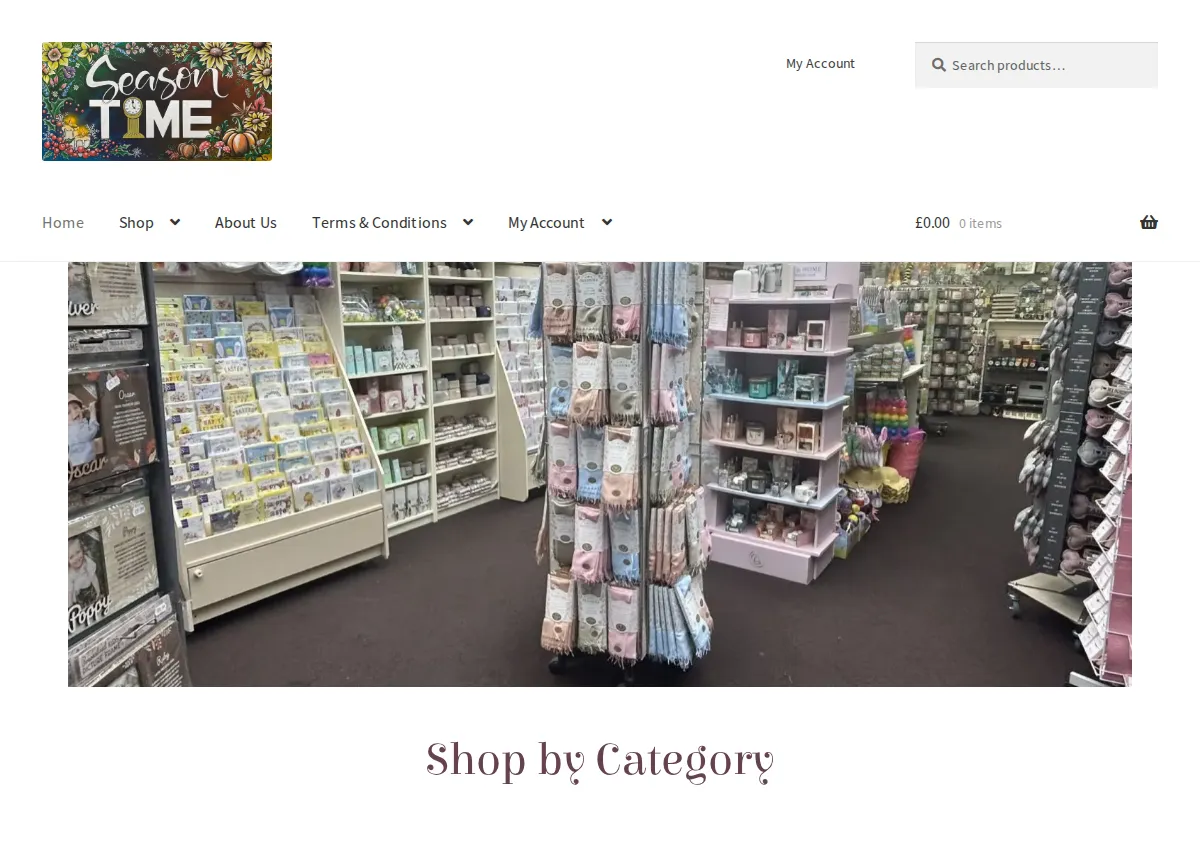 Store homepage