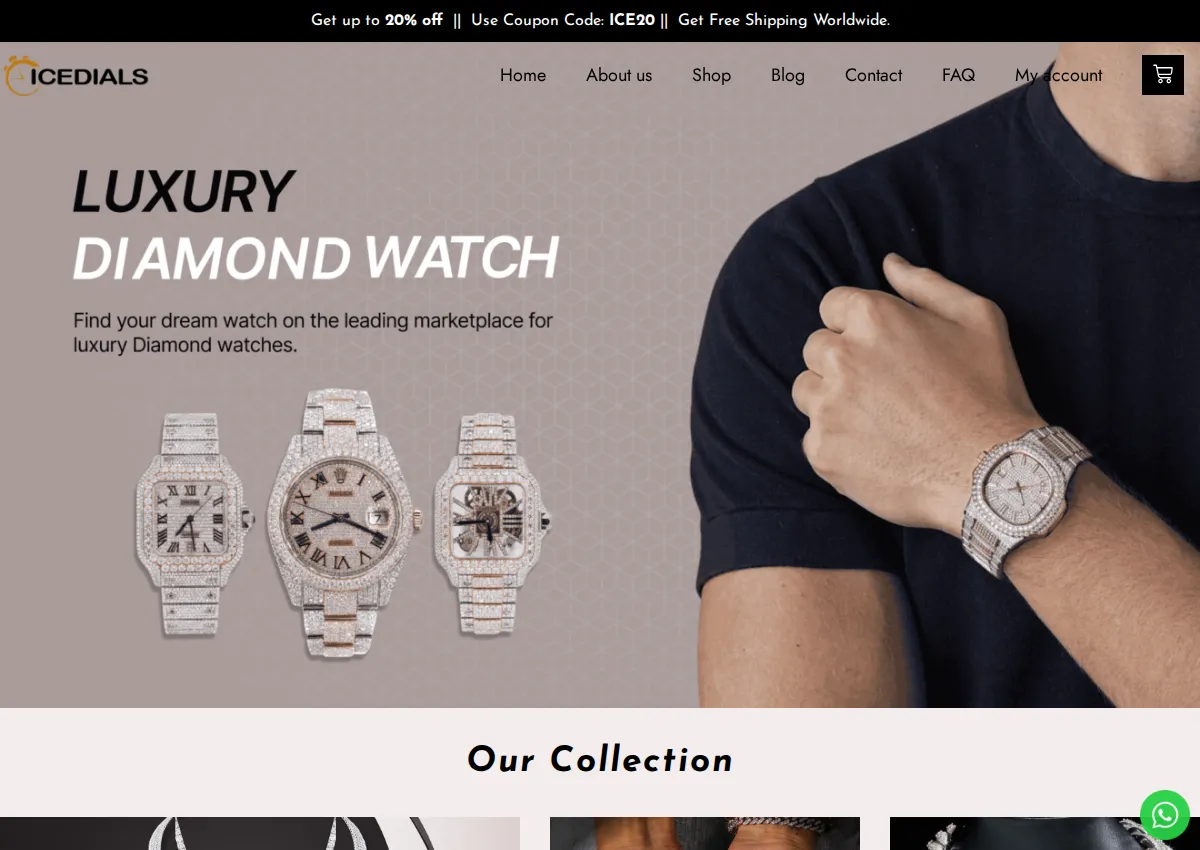 Store homepage