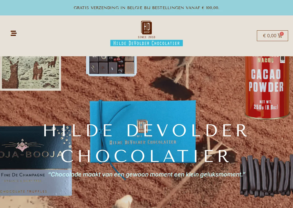 Store homepage