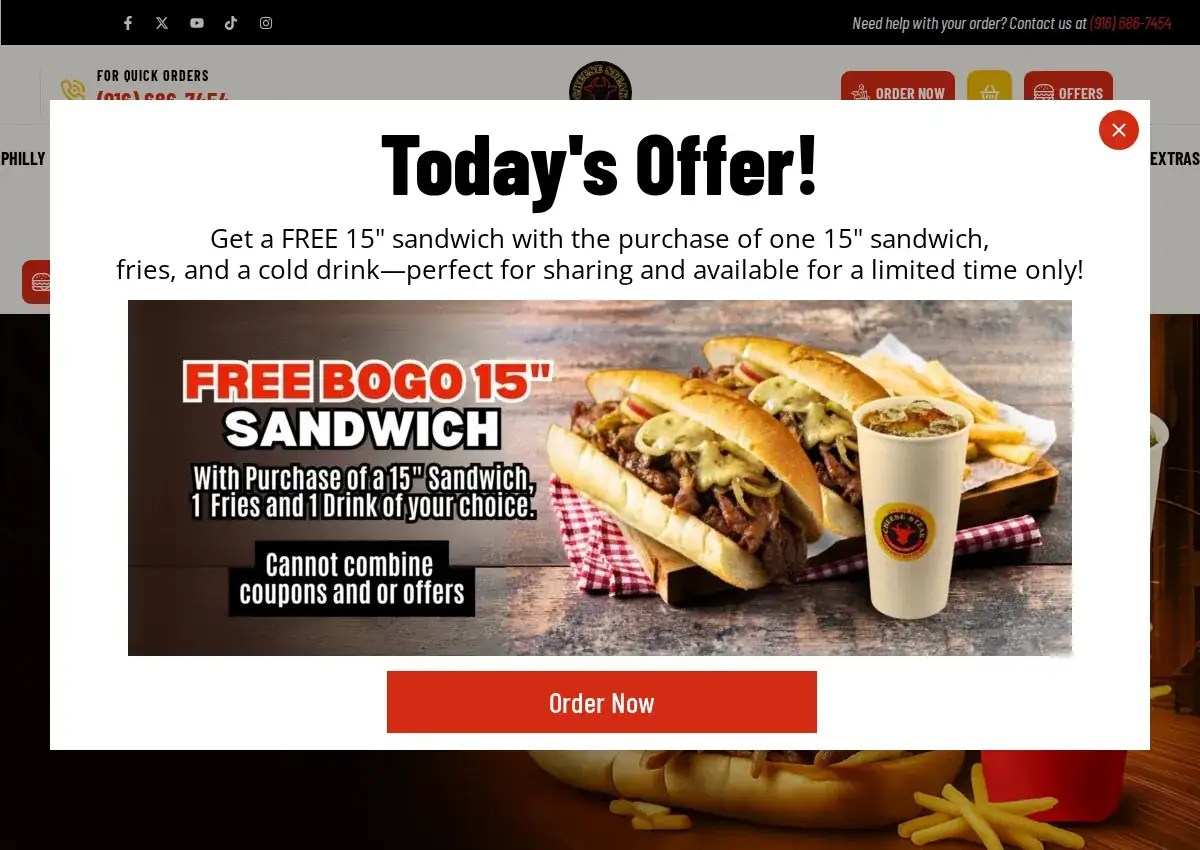 Store homepage