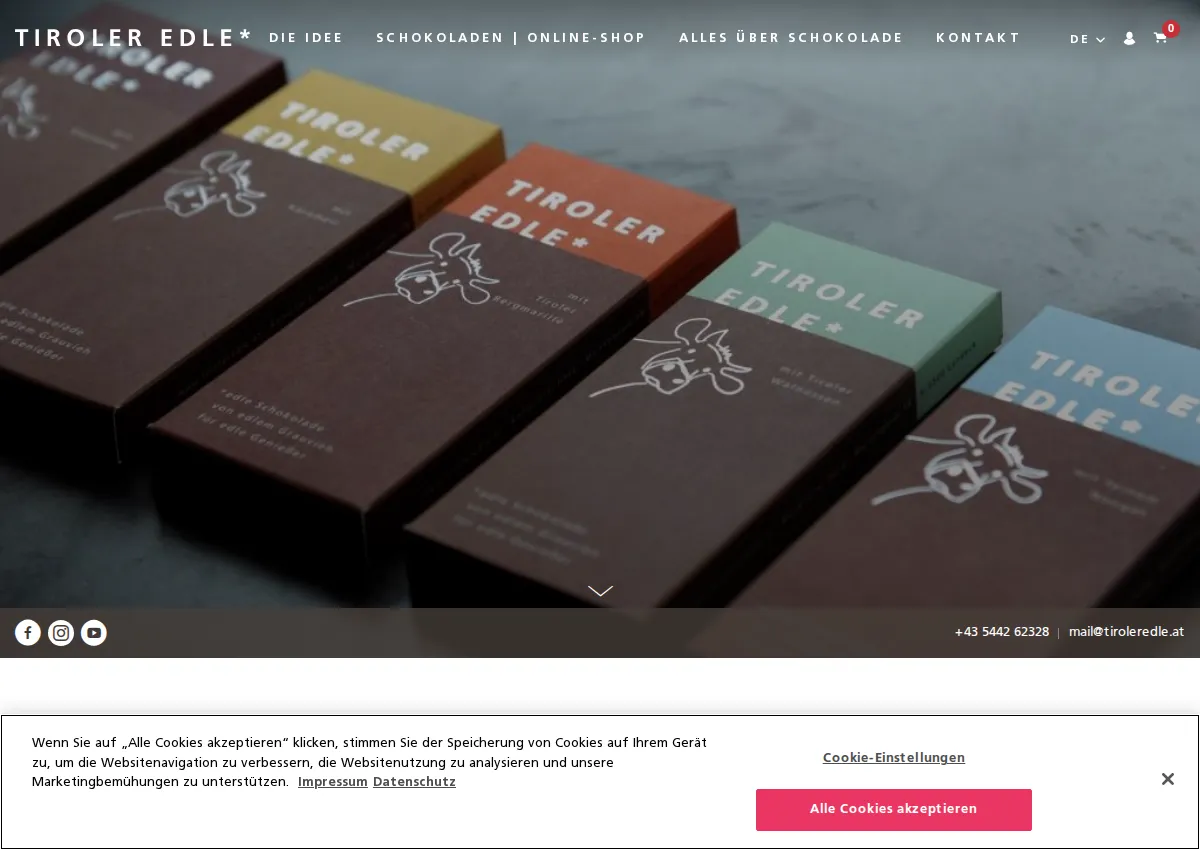 Store homepage