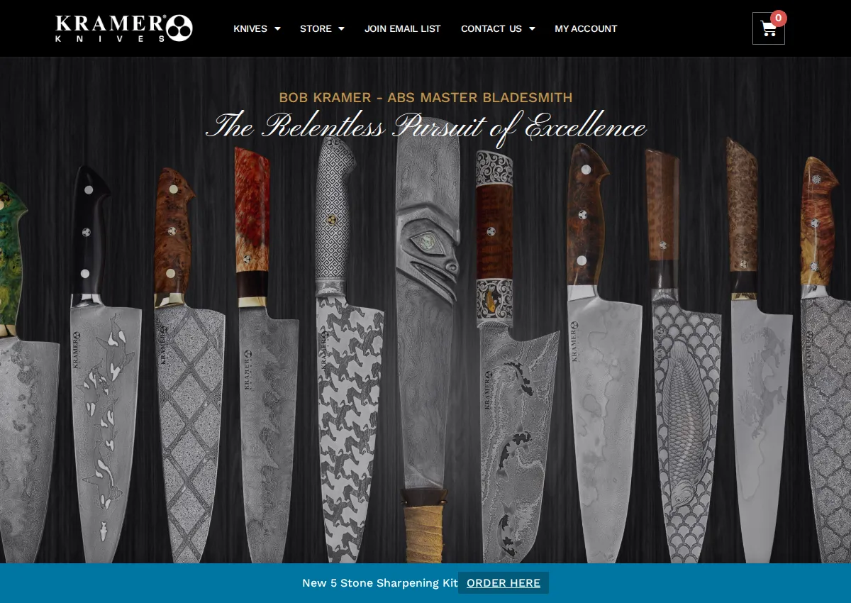 Store homepage