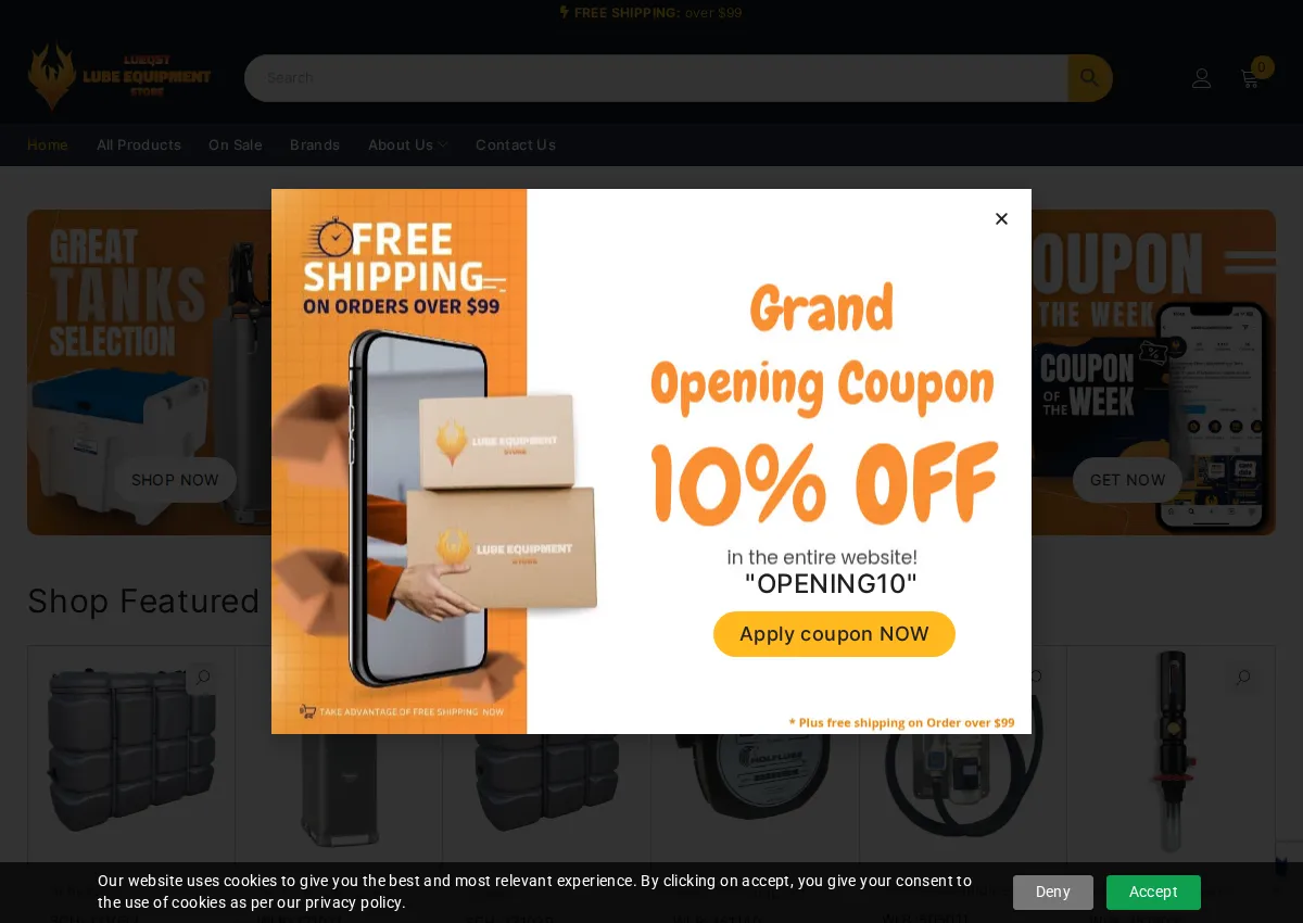 Store homepage