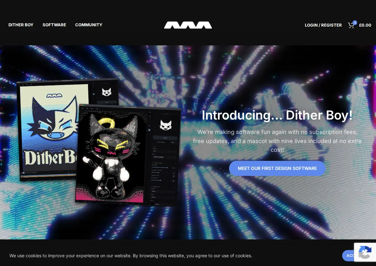 Store homepage