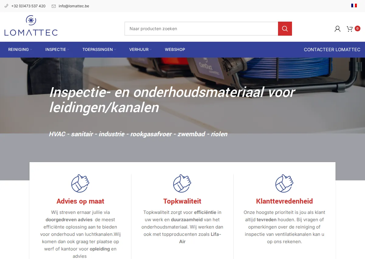 Store homepage