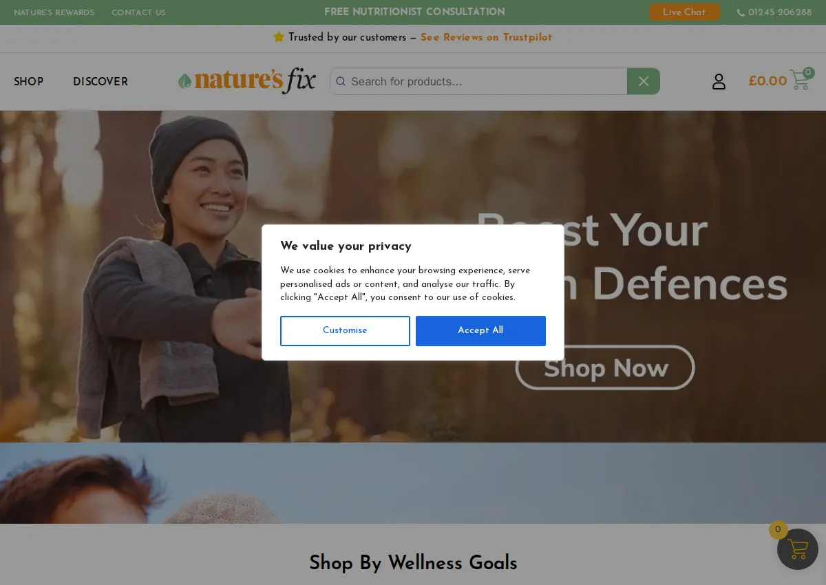 Store homepage