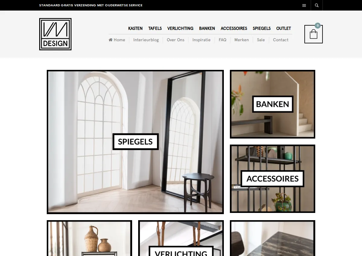 Store homepage