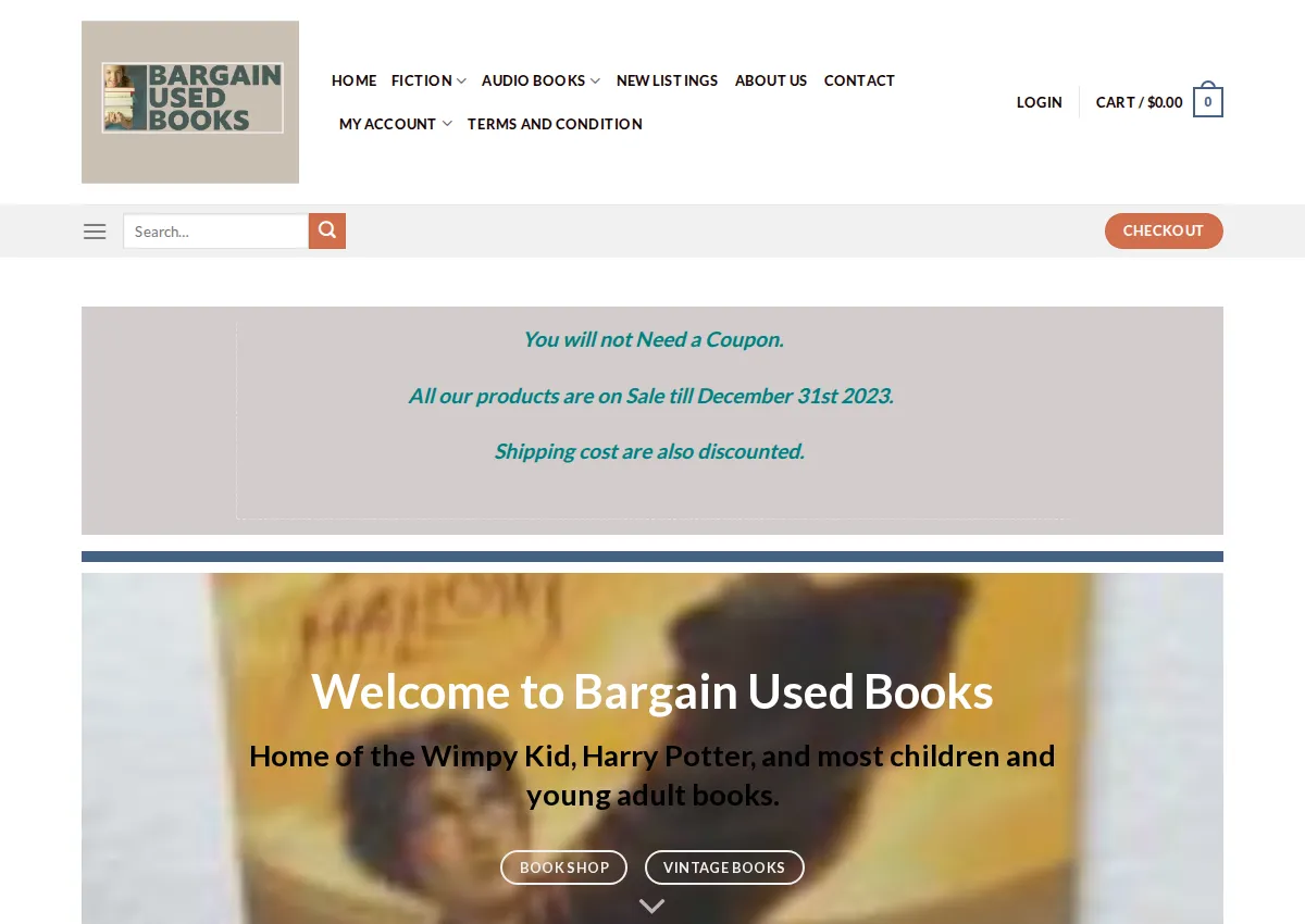 Store homepage