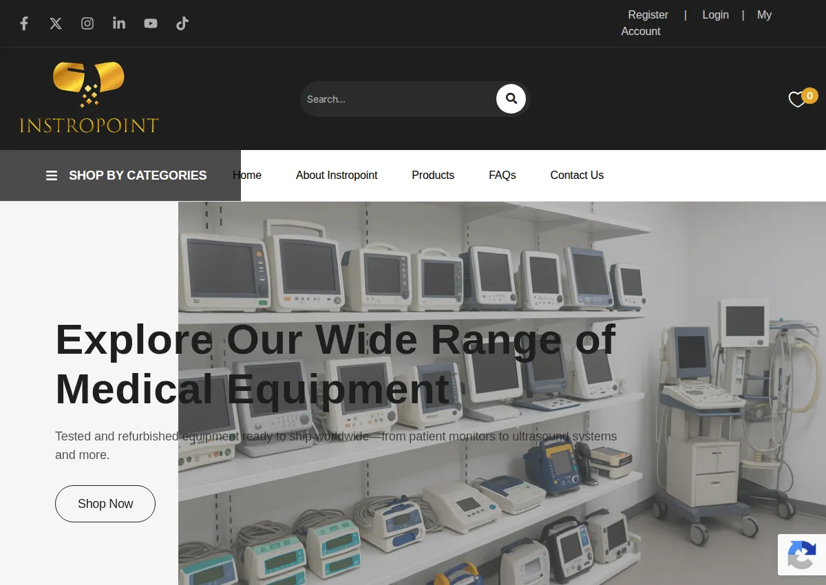 Store homepage