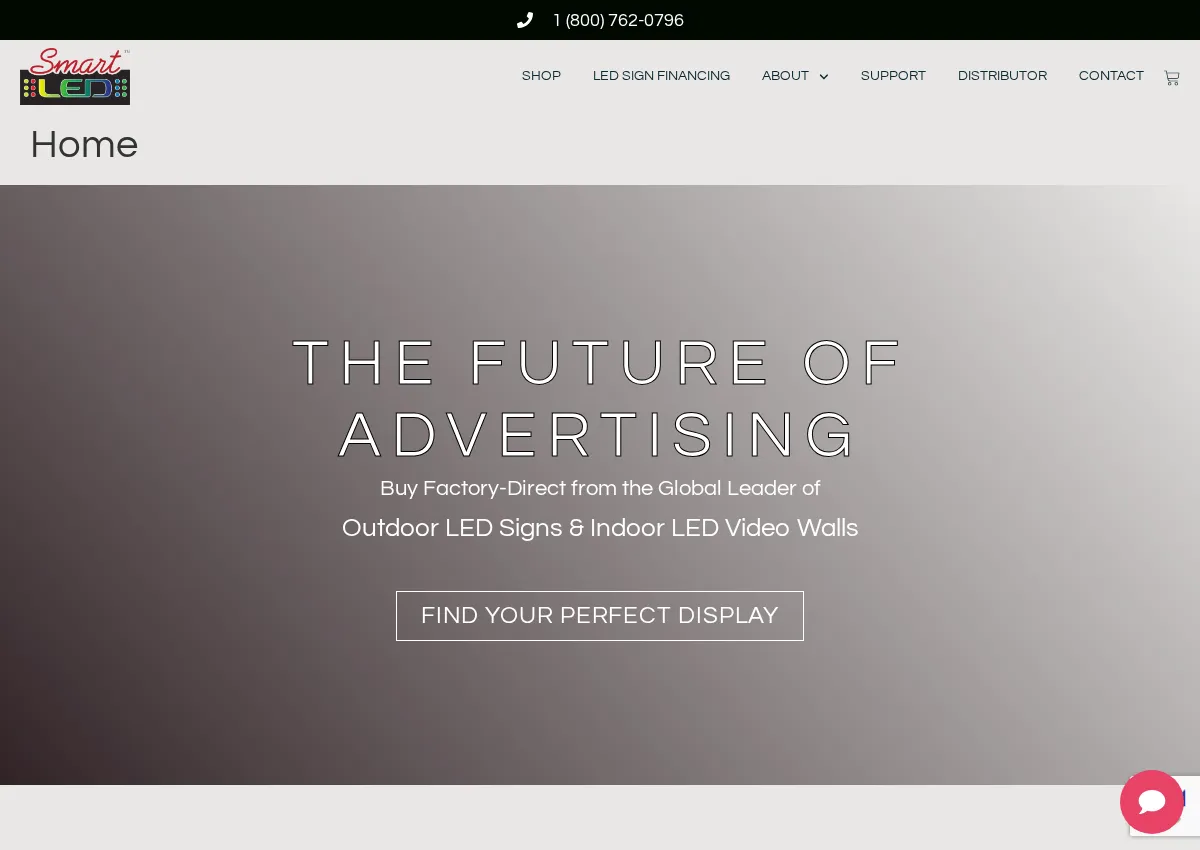 Store homepage