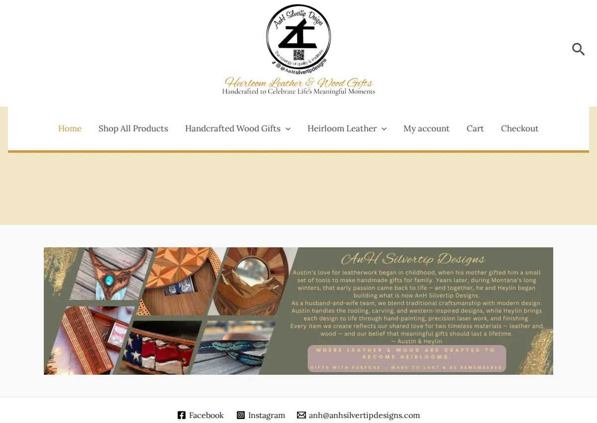 Store homepage