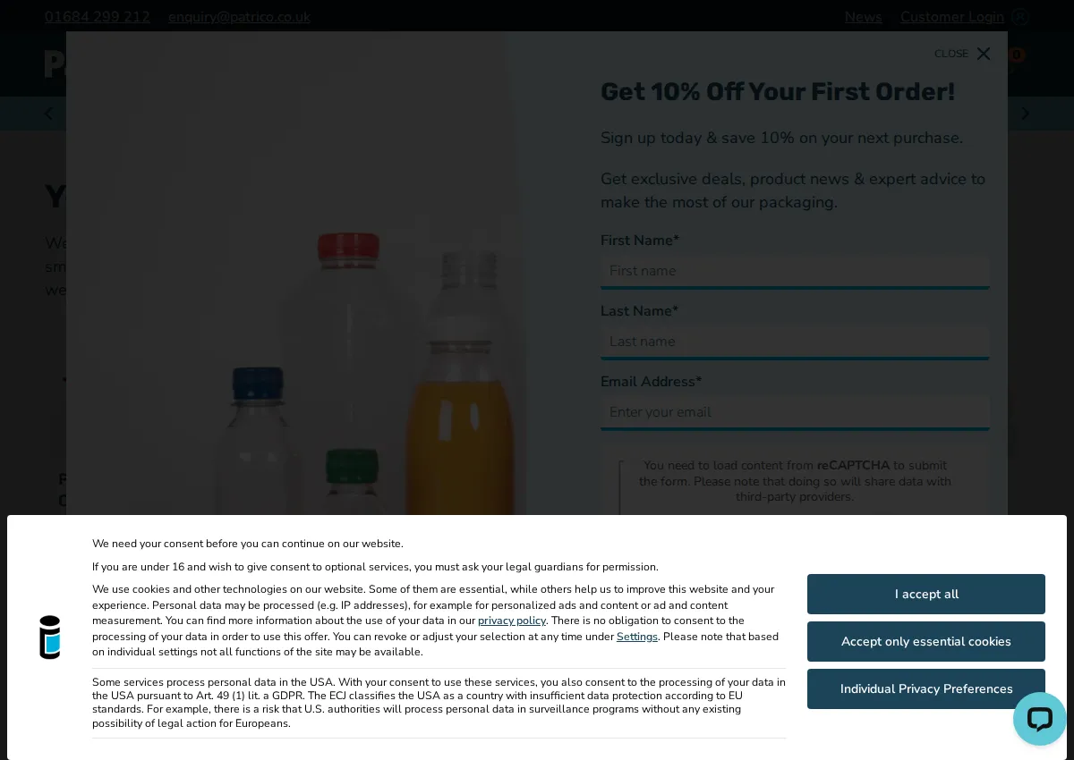 Store homepage