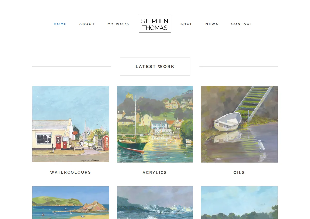 Store homepage