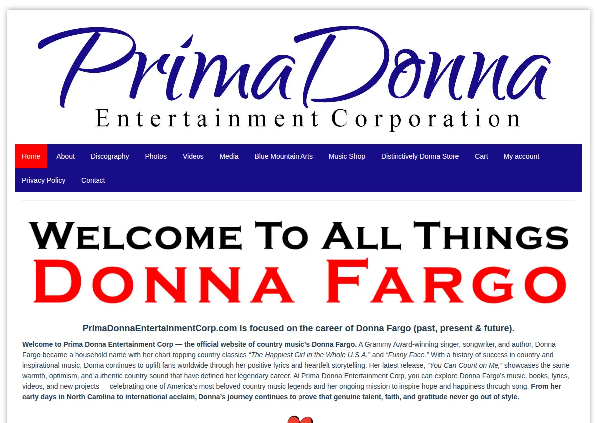 Store homepage