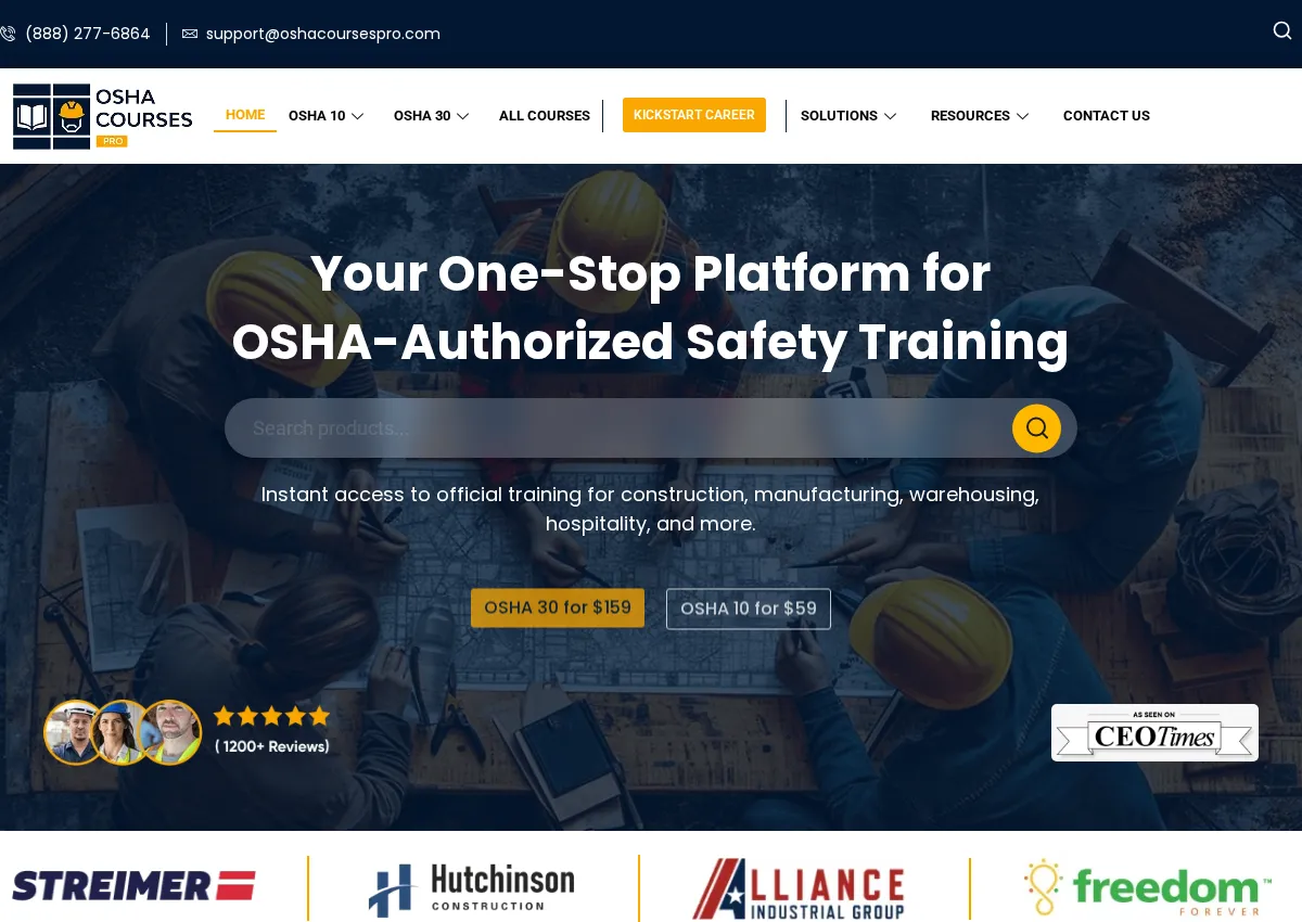 Store homepage