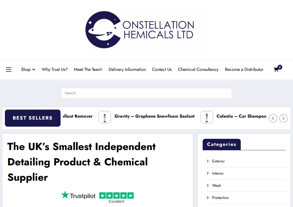 Store homepage