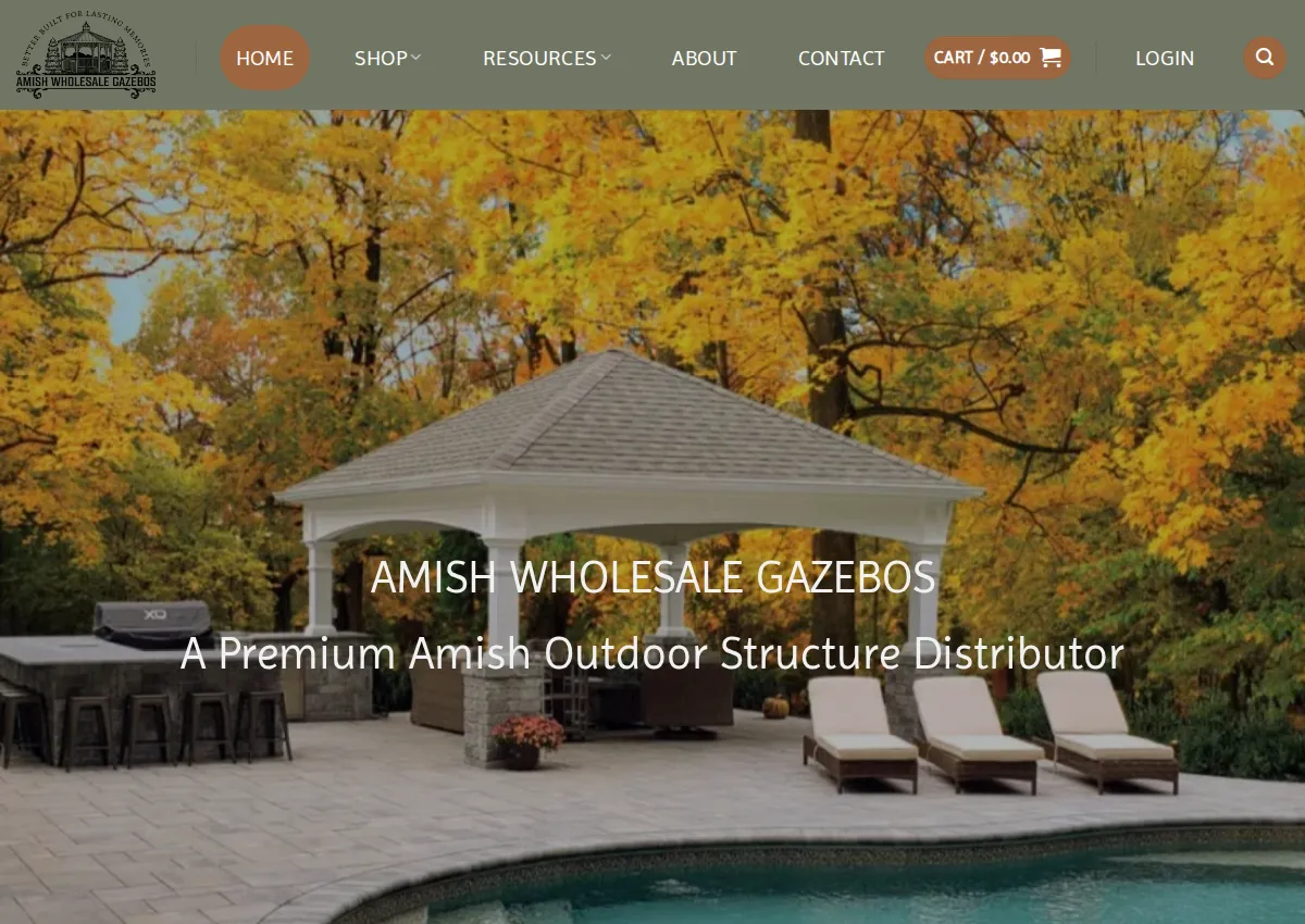 Store homepage