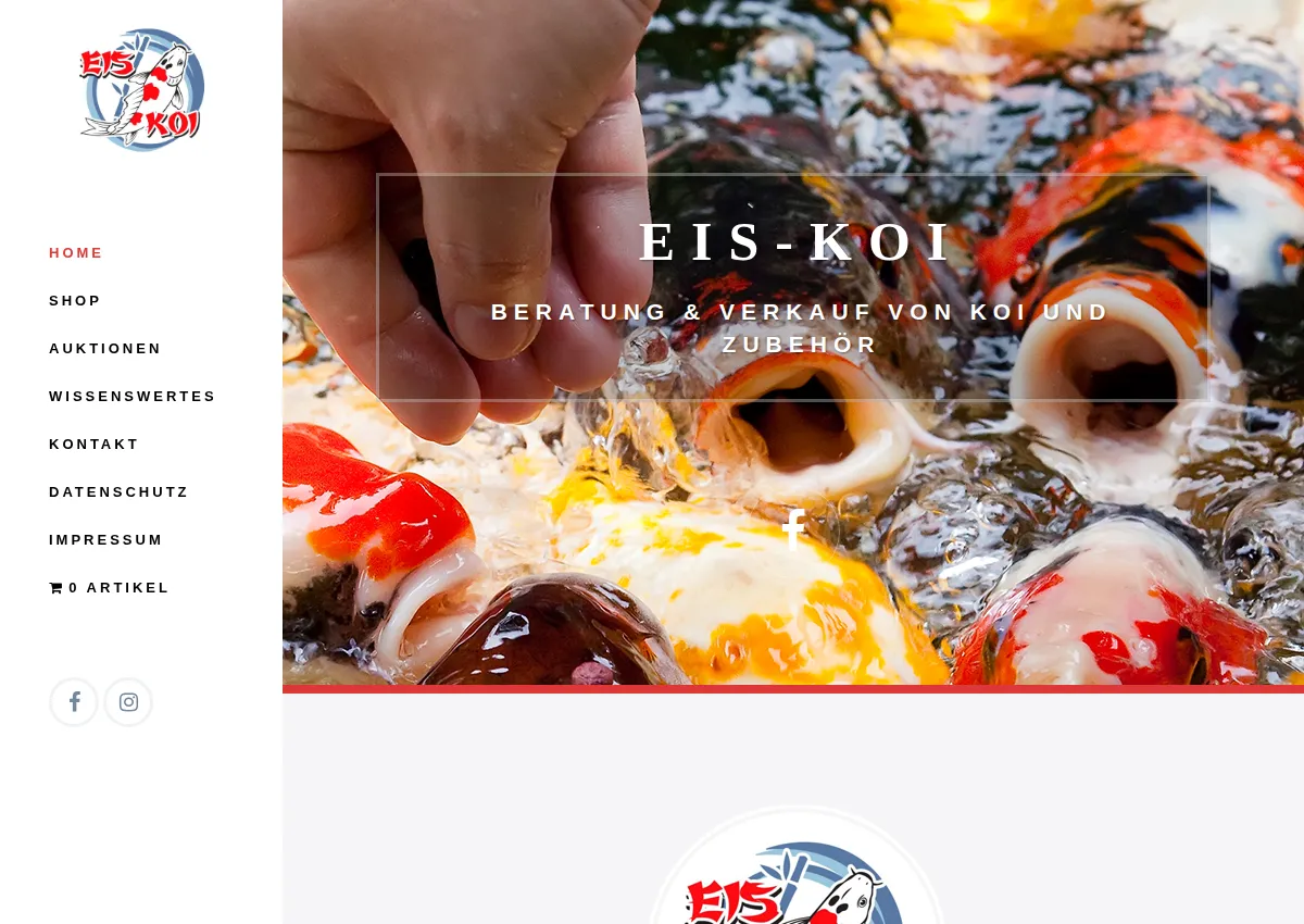 Store homepage