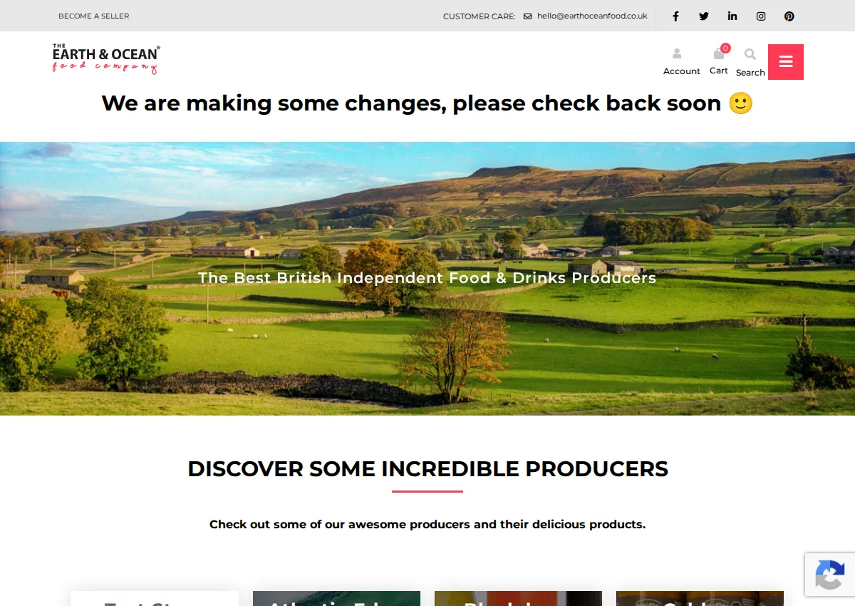 Store homepage