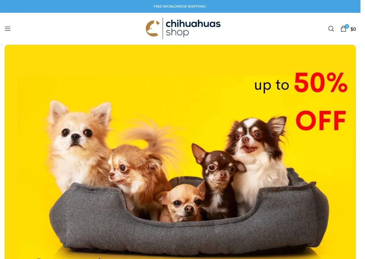 Store homepage
