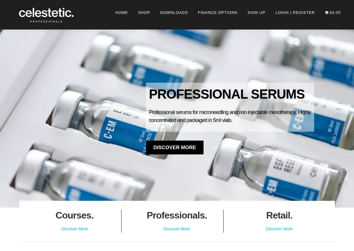 Store homepage