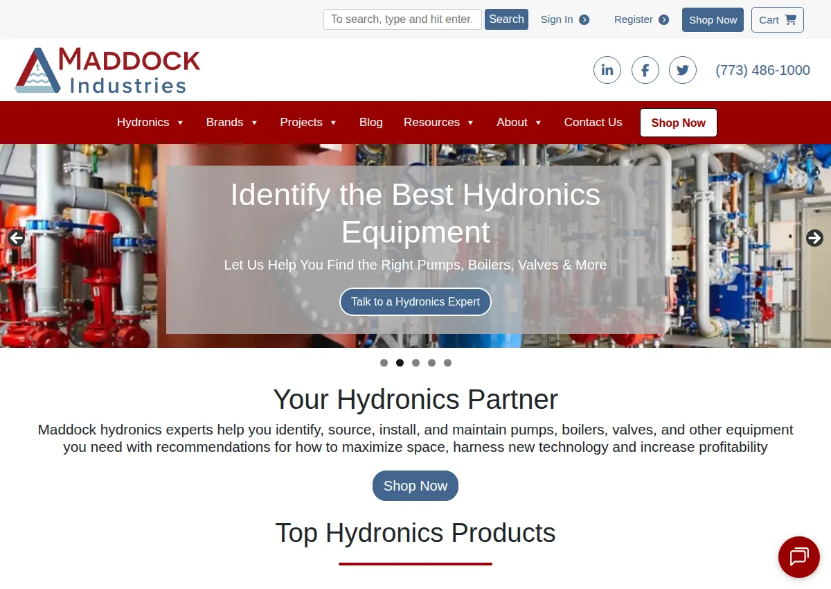 Store homepage