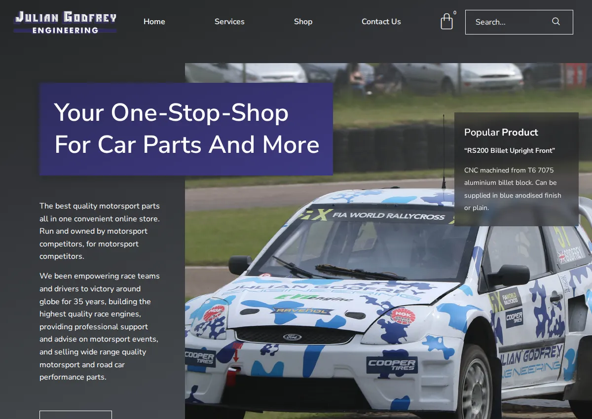 Store homepage