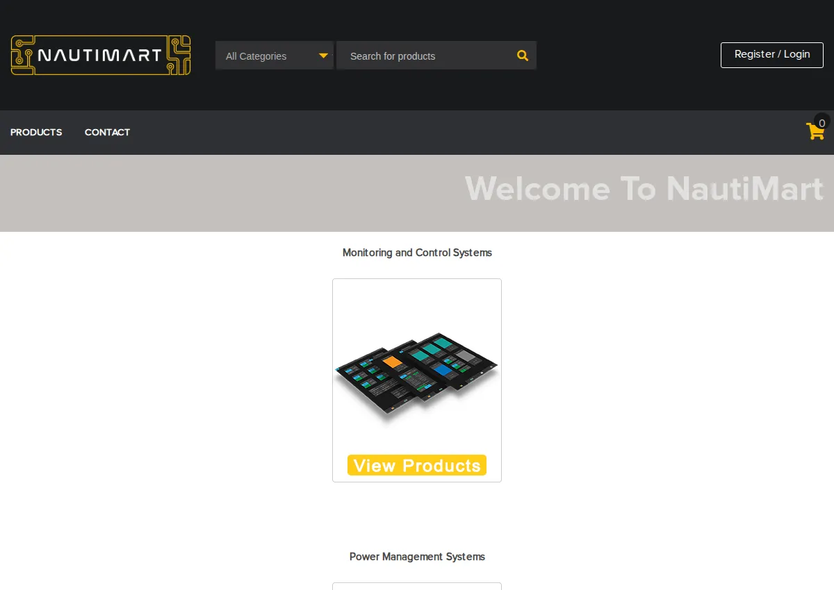 Store homepage