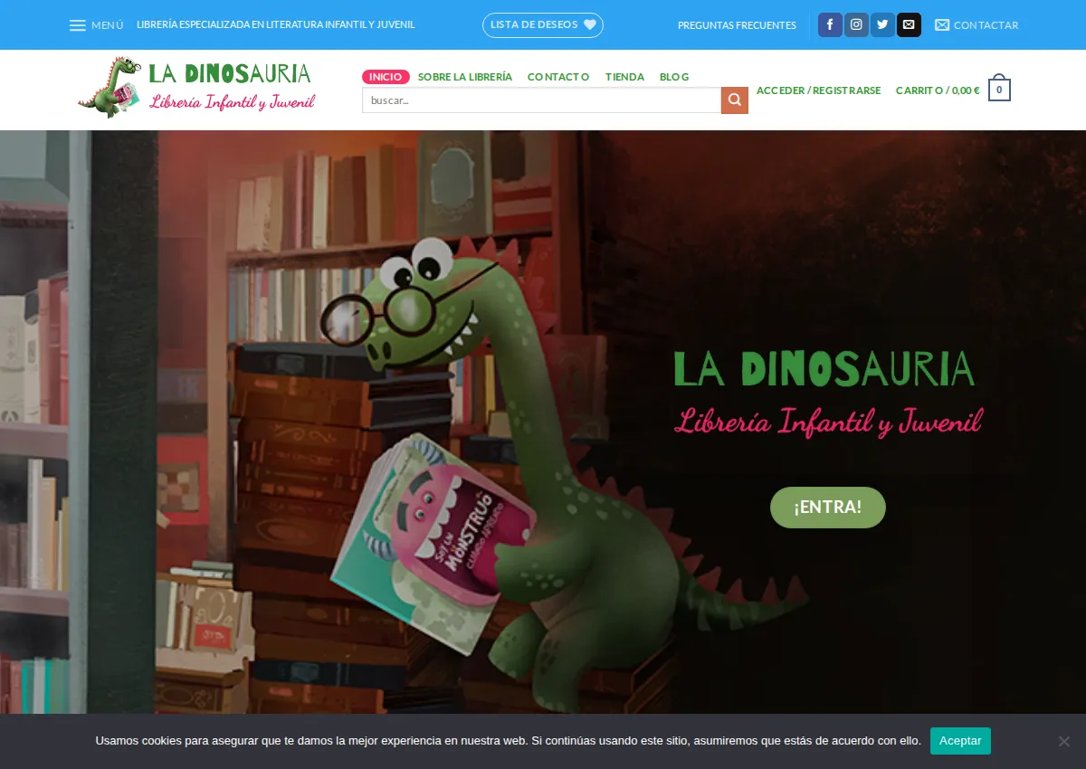 Store homepage