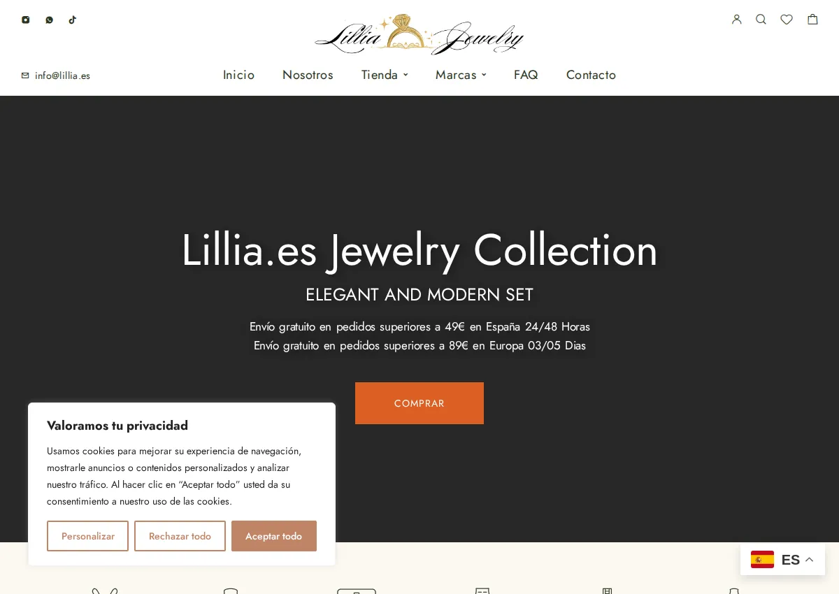 Store homepage