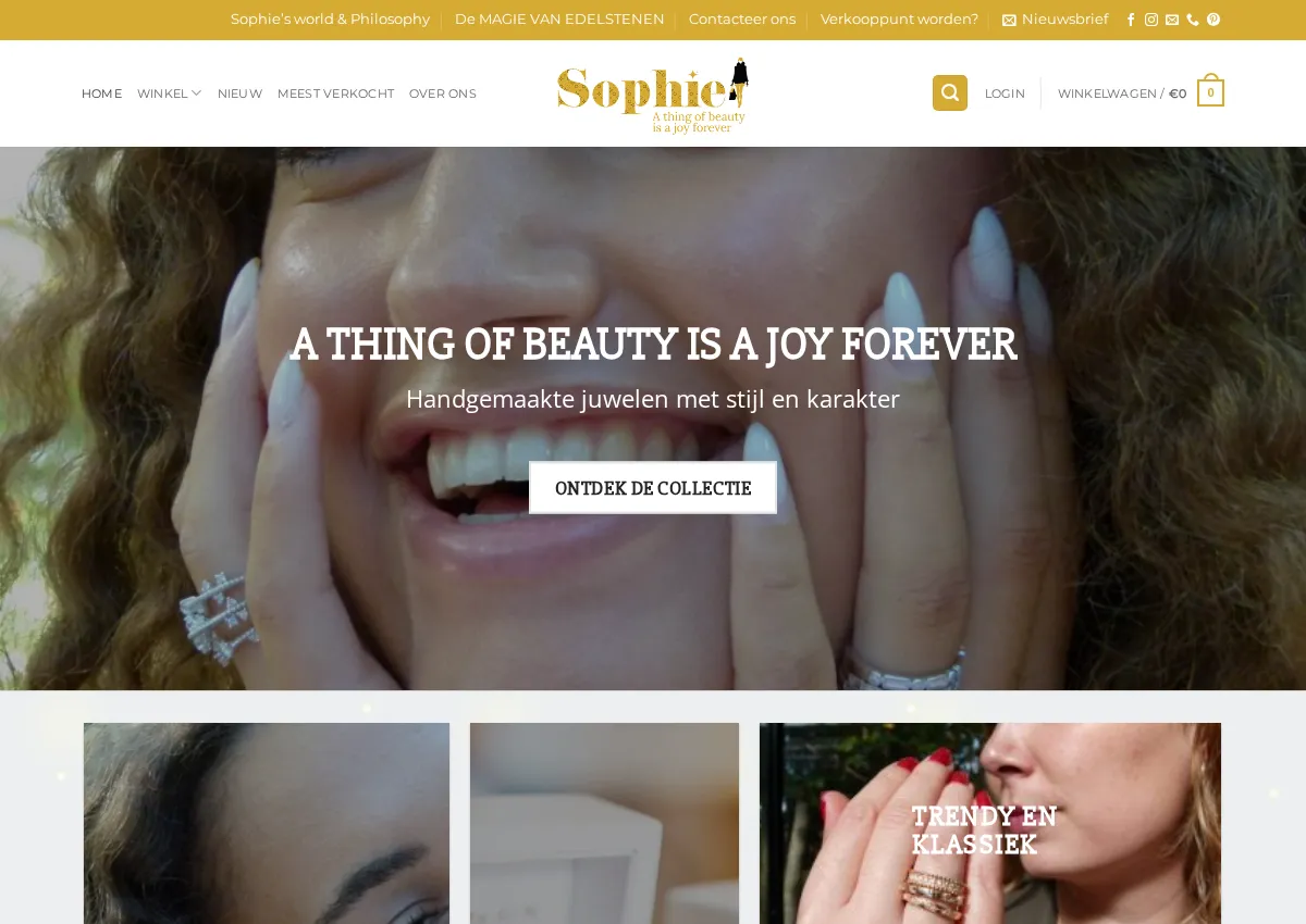 Store homepage