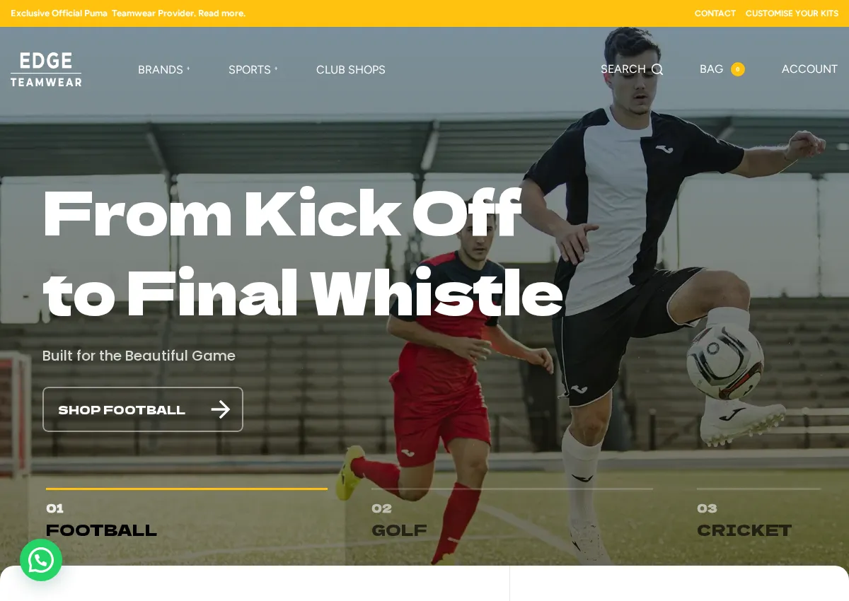 Store homepage