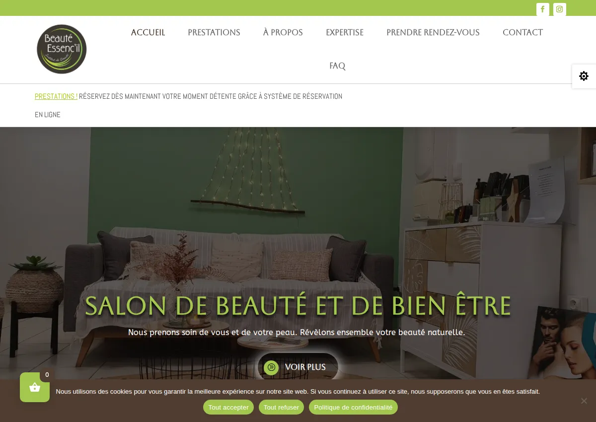 Store homepage